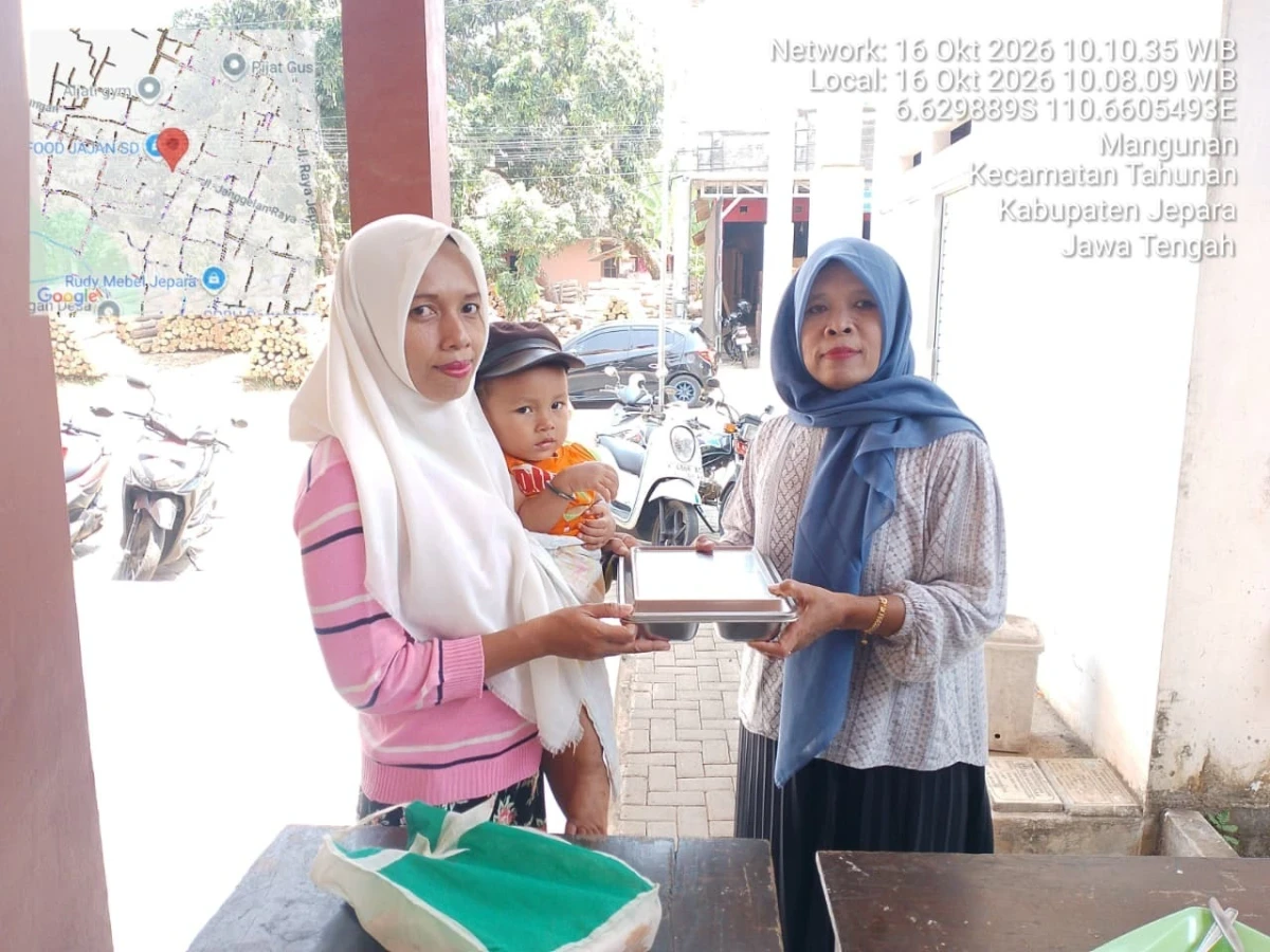 Pendistribusian MBG di Desa Mangunan 