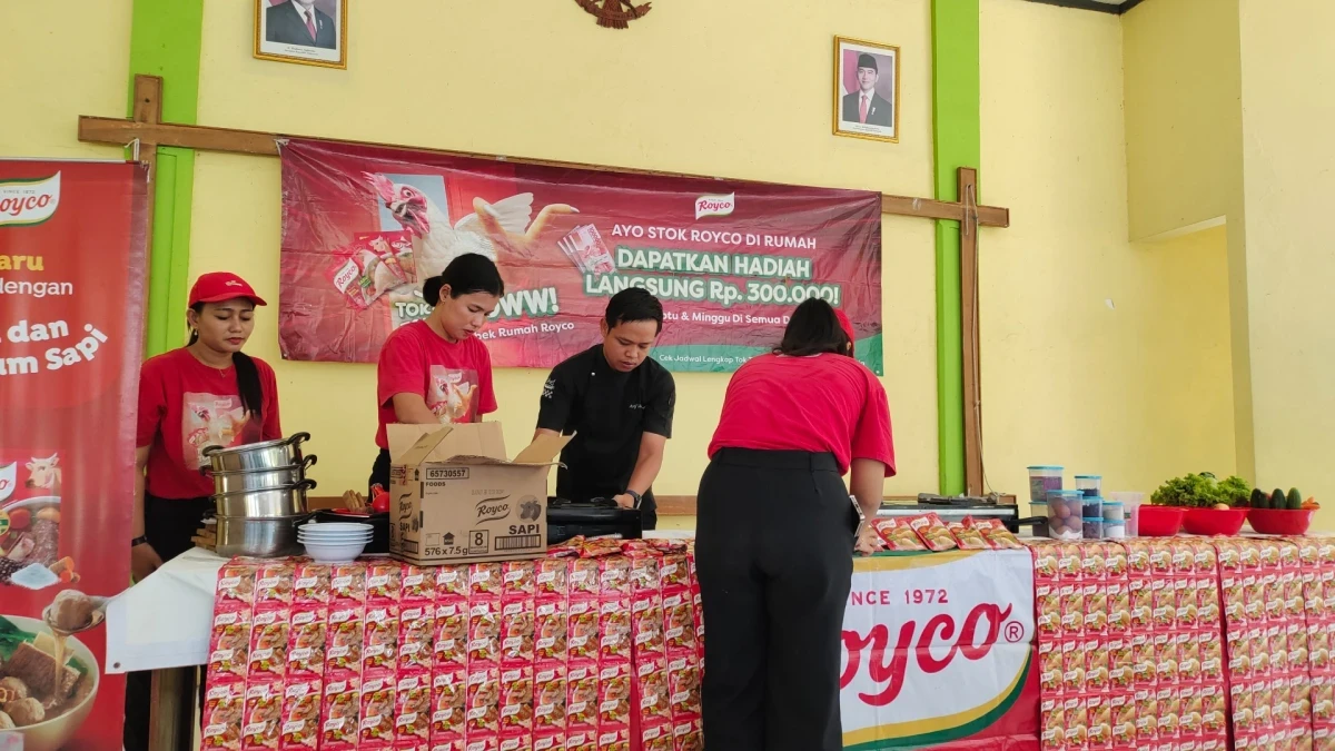 Persiapan demo masak dari riyco