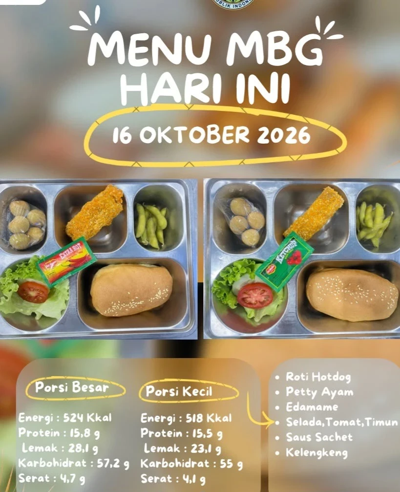 Pembagian Paket MBG Hotdog Ayam dan Edamame di Posyandu Harapan 9 RW 03