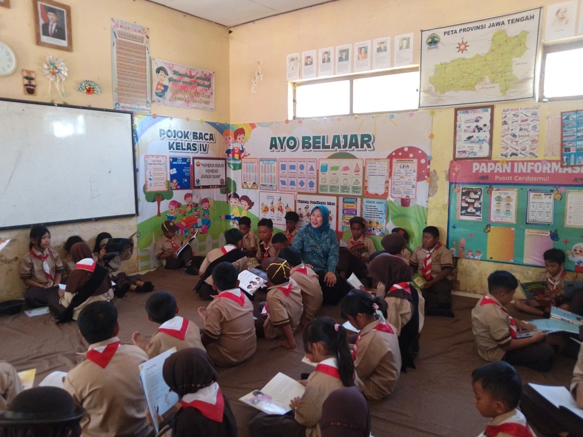 Pojok Literasi bersama SD N 2 Blingoh 