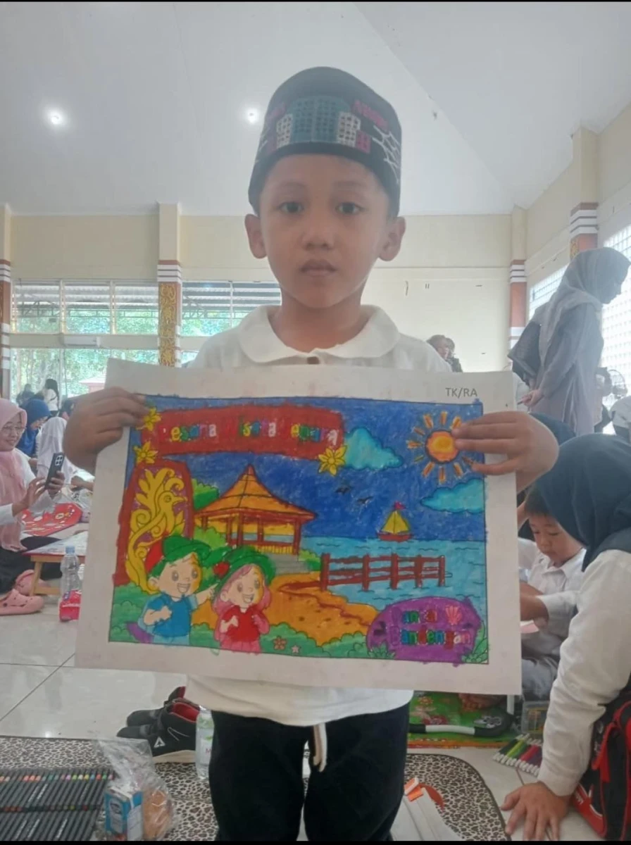 Siswa RA Darul Huda 2 Karanggondang Unjuk Gigi di Lomba Mewarnai Tingkat Kabupaten Jepara