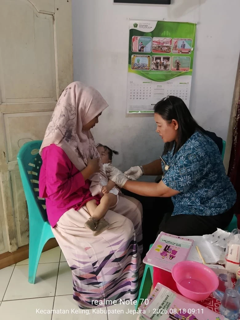 Pertemuan posyandu Kencana 4 Desa Kelet