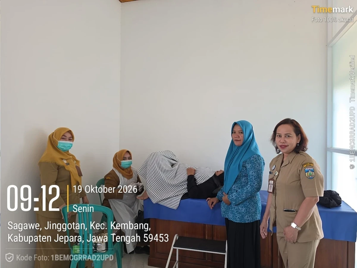 Tes Iva dan sadanis dipustu desa jinggotan 