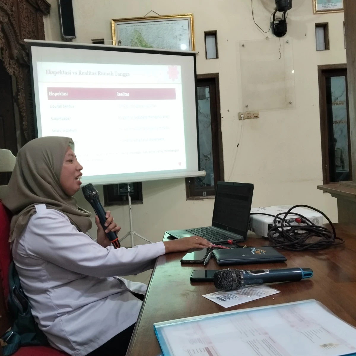 Rakor PKK Desa Kaliaman bulan Oktober