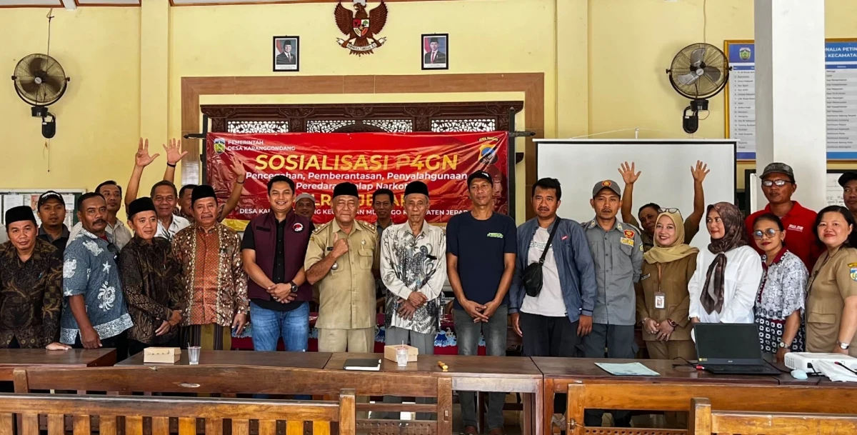Sinergi Pokja 1 TP PKK Desa Karanggondang dan Polres Jepara dalam Sosialisasi P4GN di Balai Desa