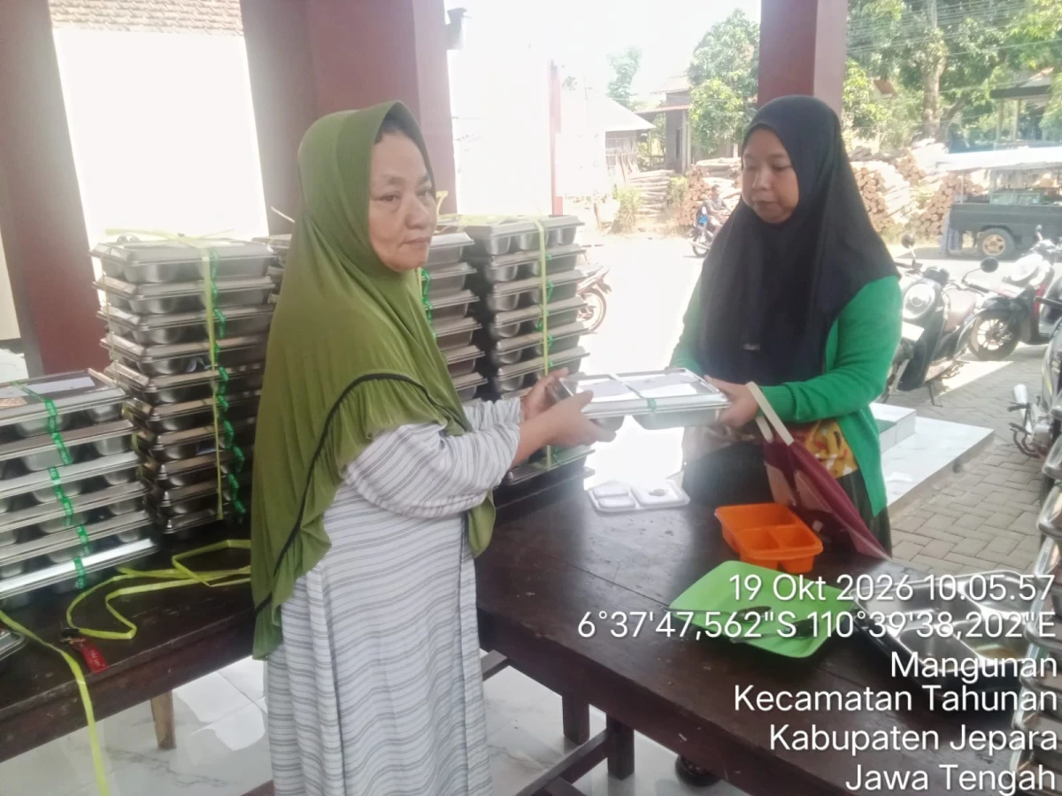 Pendistribusian MBG di Desa Mangunan 