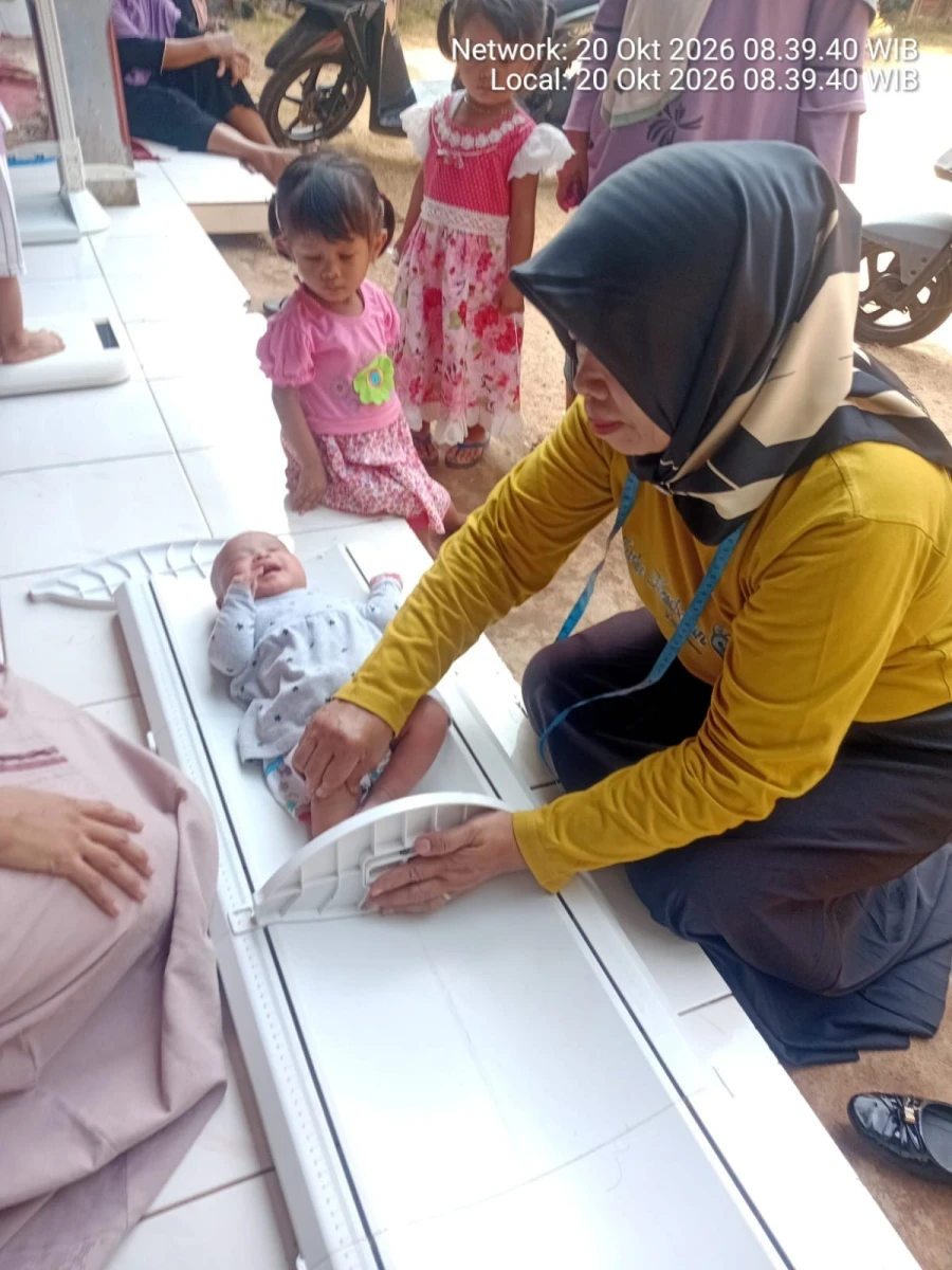 Kegiatan posyandu di Posyandu HB 1