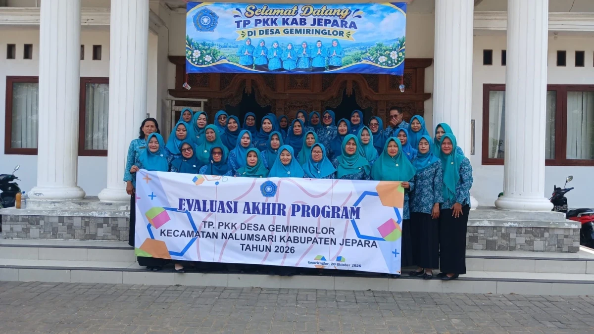 Evaluasi akhir program kerja PKK Desa Gemiringlor