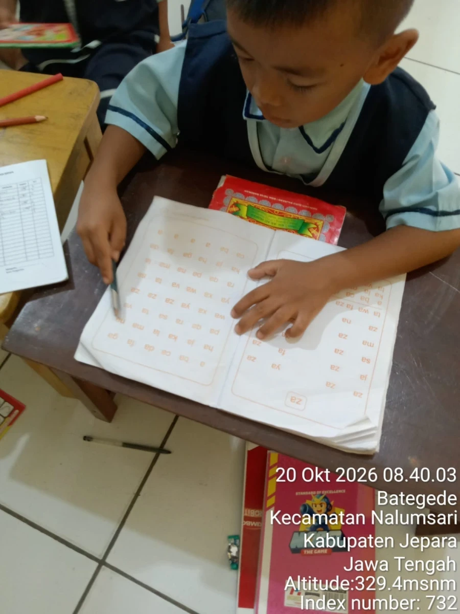 Belajar membaca huruf vokal