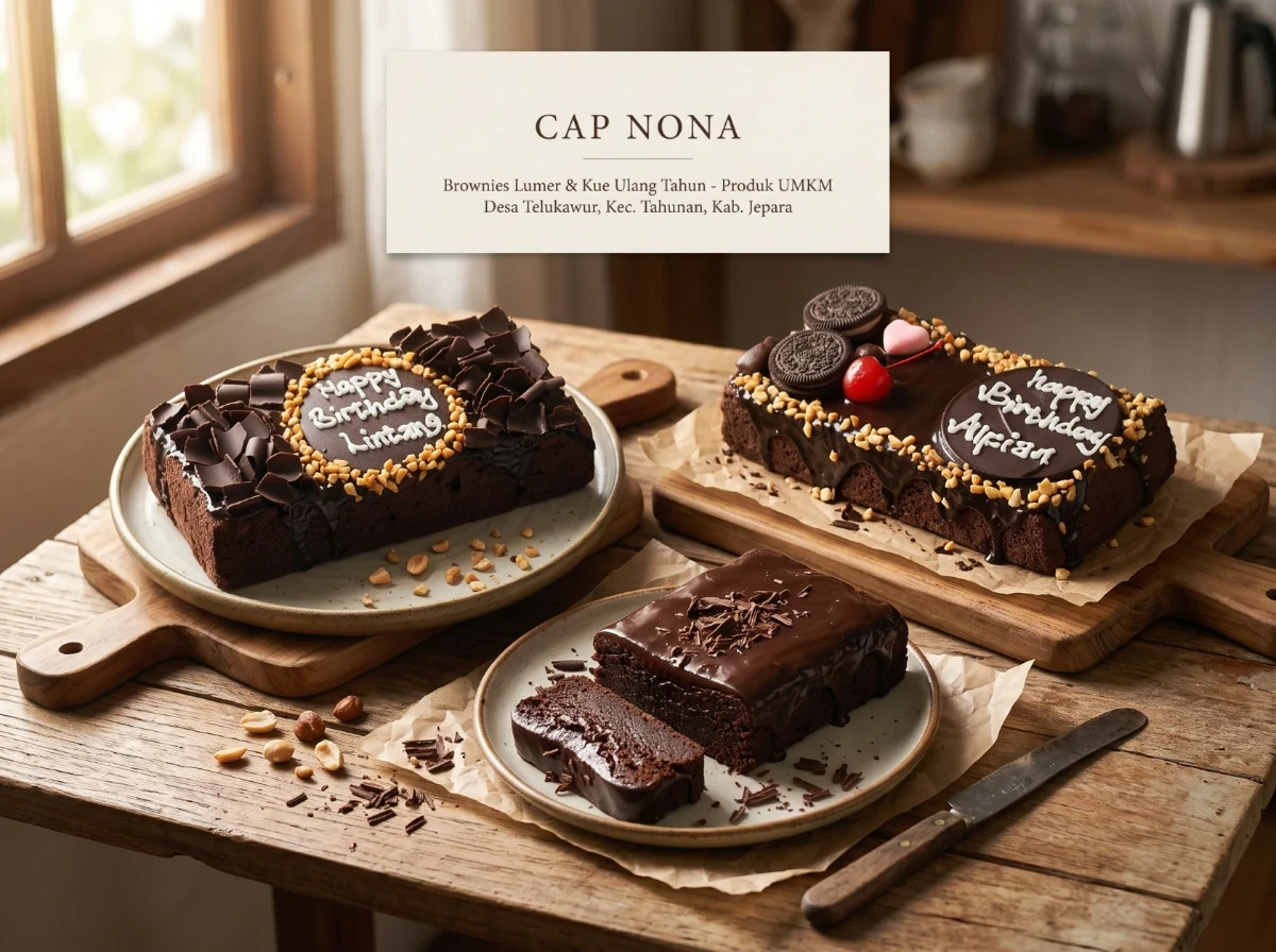 Brownies Lumer hingga Kue Ulang Tahun, Cap Nona Siap Warnai Persaingan UMKM Telukawur