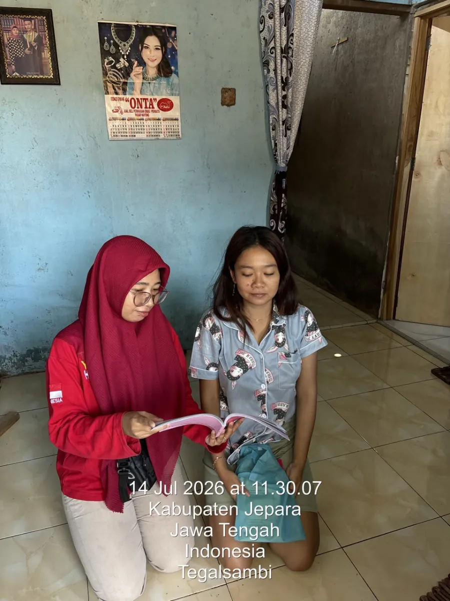 Kegiatan Home Visit Kader Posyandu untuk Dewasa di Desa Tegalsambi RT 08 RW 02