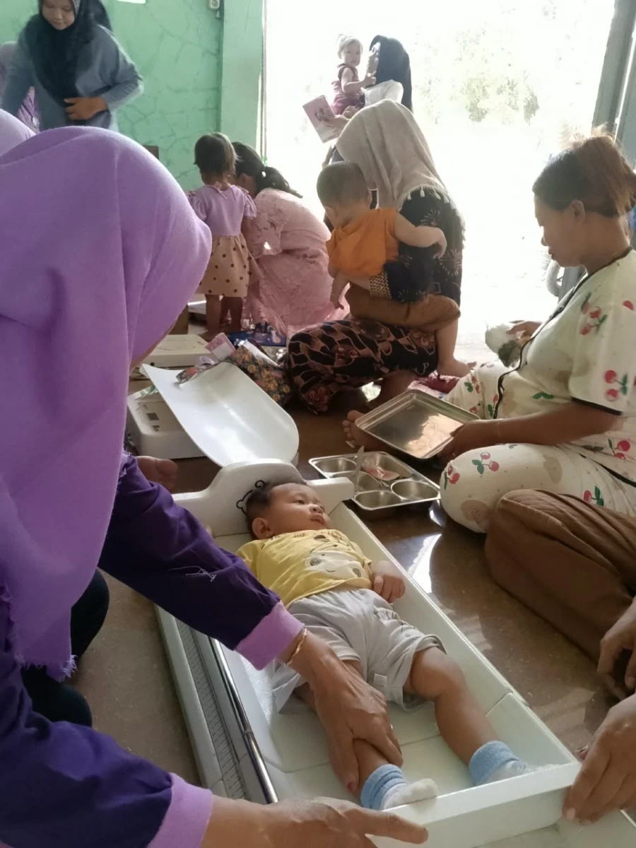 TP.PKK DESA DAMPINGI DI POSYANDU 02 SIDOREJO