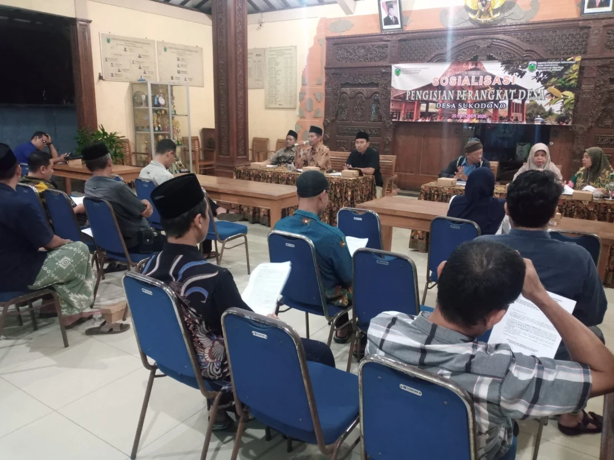 Sosialisasi Pengisian Perangkat Desa Sukodono
