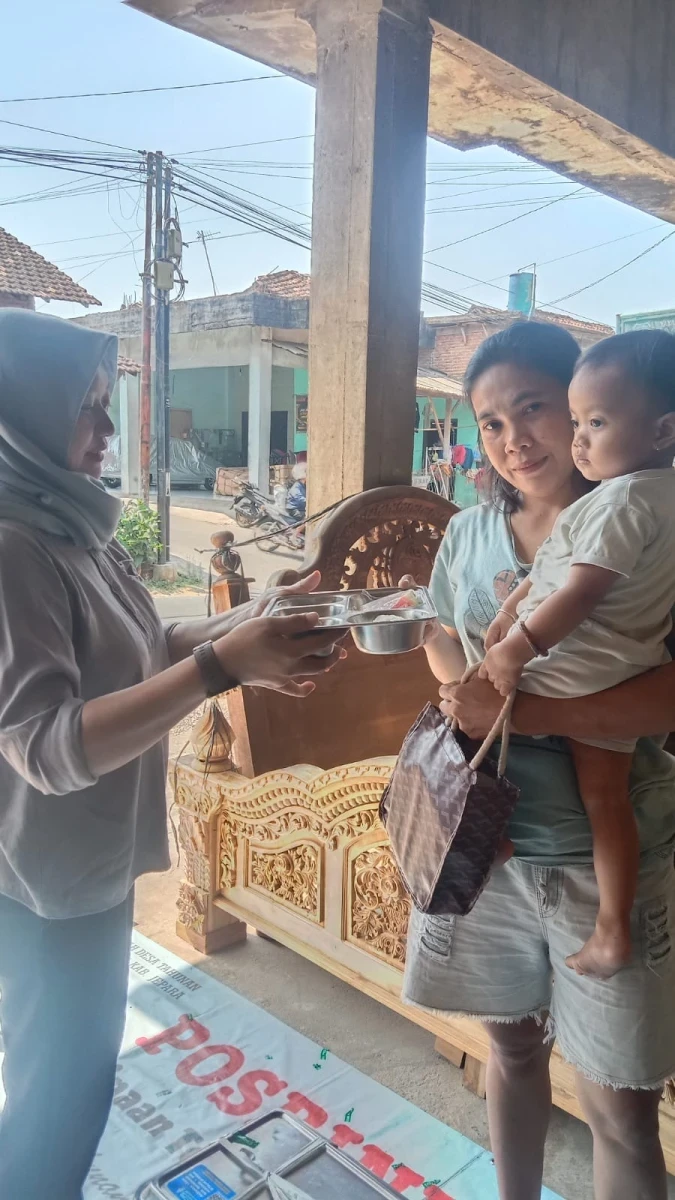 pendistribusian mbg posyandu rw 1rutinan bulanan pkk rw 1 dukuh Randusari meliputi balita,bumil,busui