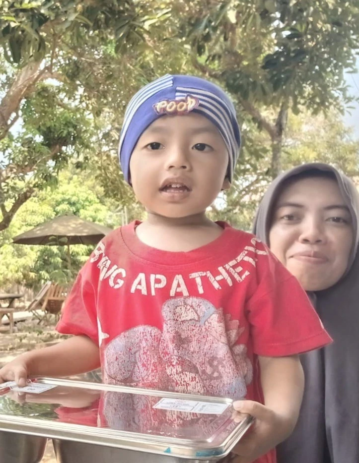 Menu Makan Bergizi Gratis (MBG) Balita Posyandu Harapan 10 Desa Karanggondang