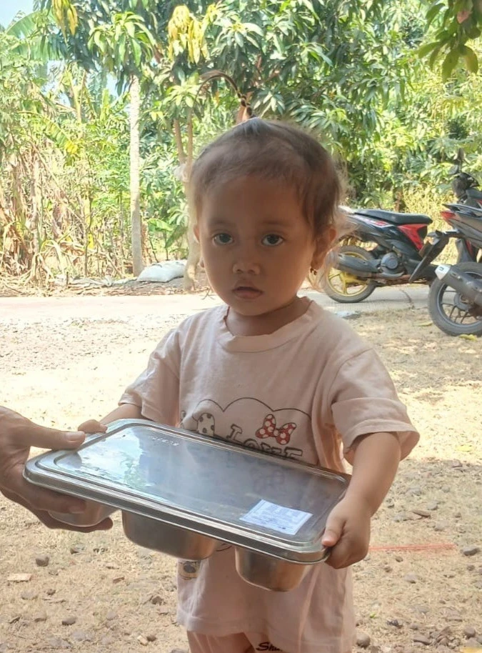 Menu Makan Bergizi Gratis (MBG) Balita Posyandu Harapan 4 Desa Karanggondang