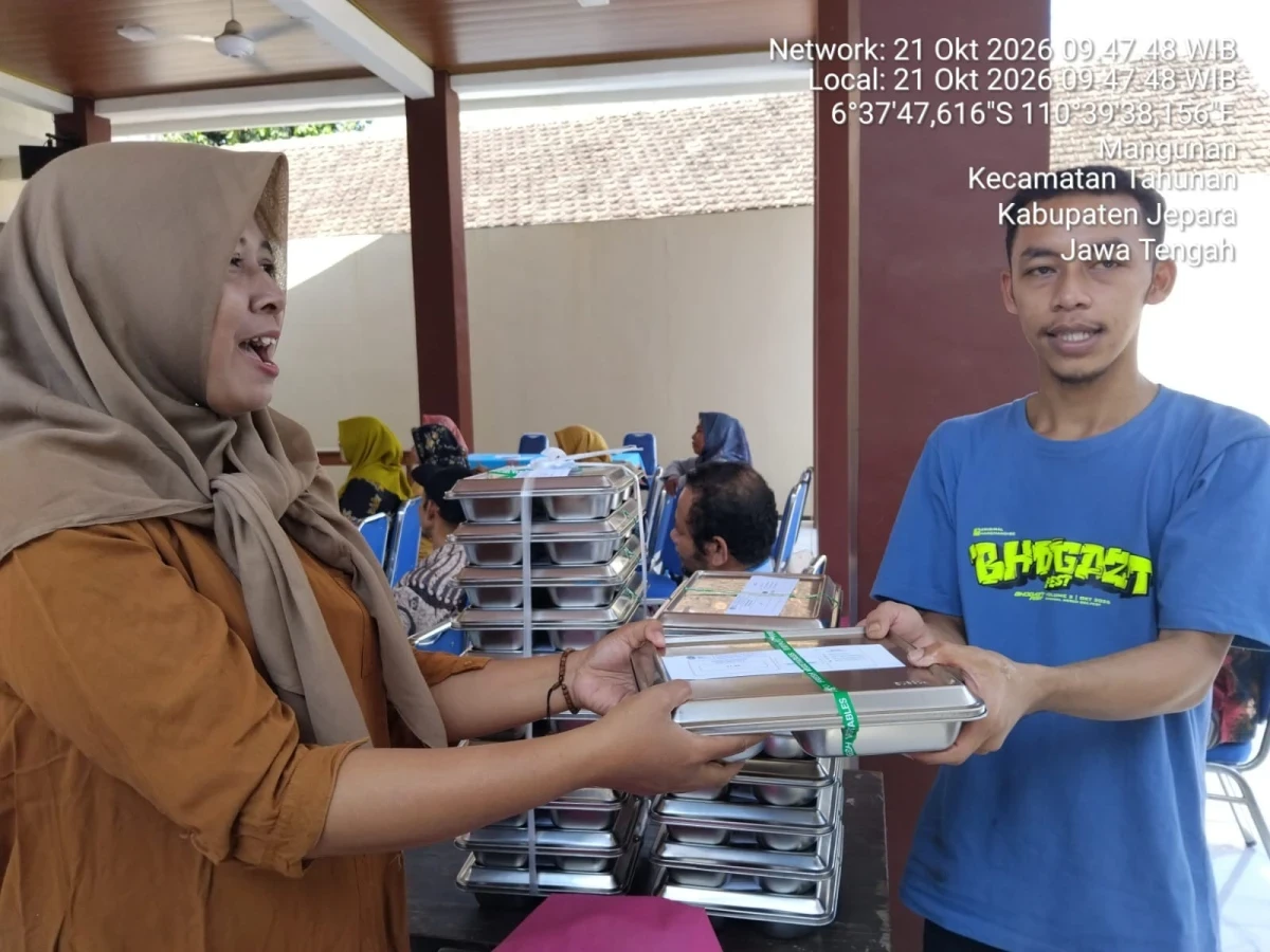 Pendistribusian MBG di Desa Mangunan 