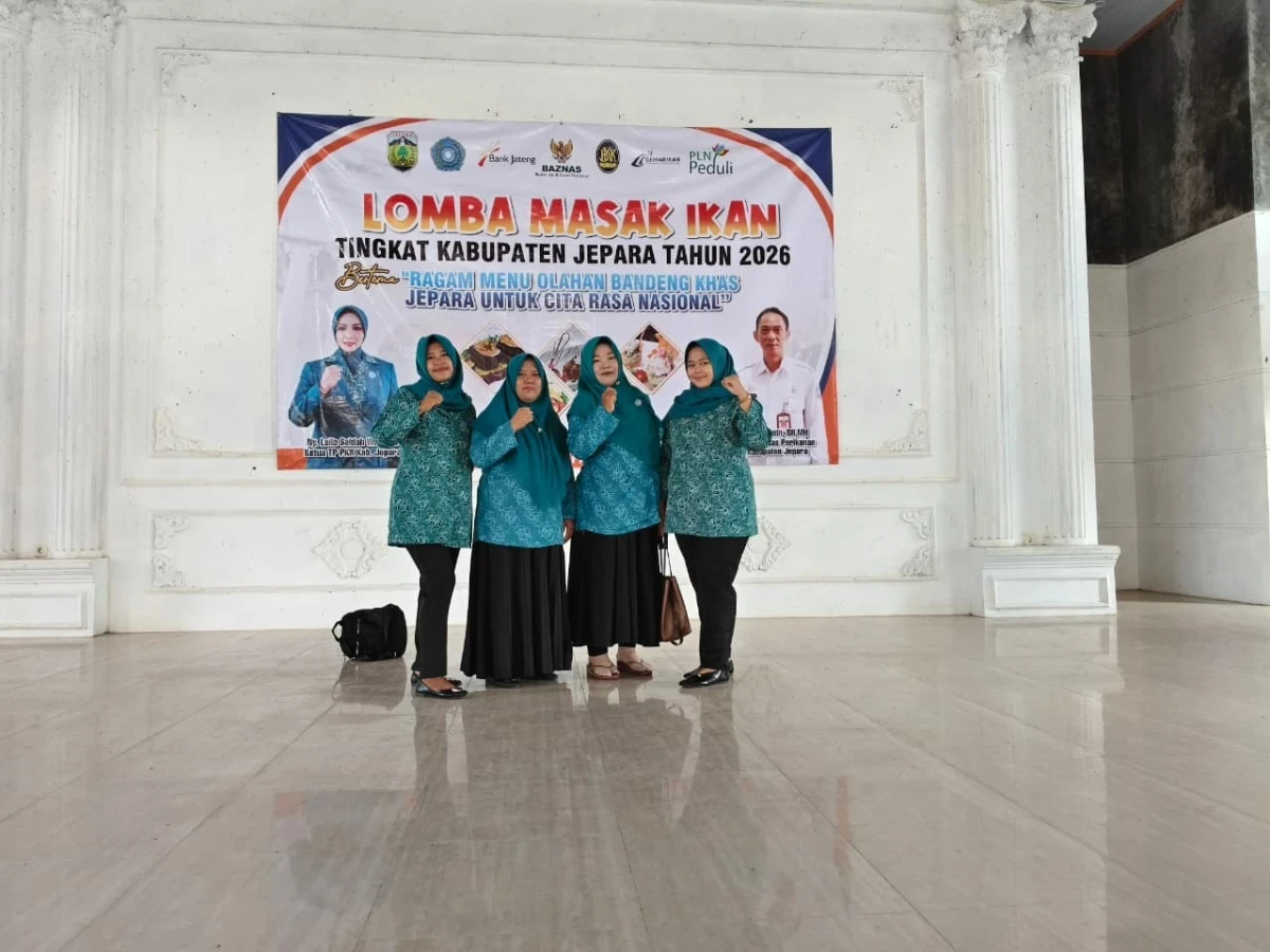 Dari Telukawur ke Benteng Portugis: TP PKK Wakili Kecamatan Tahunan dalam Lomba Masak Ikan Tingkat Kabupaten Jepara 2026