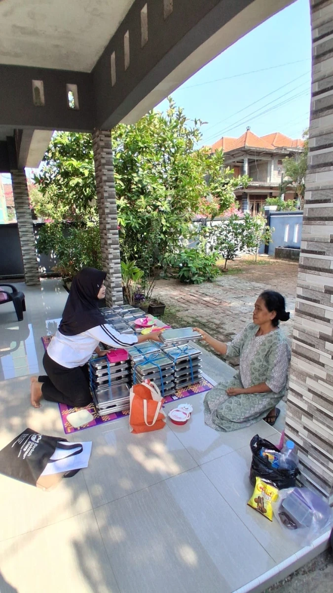 Pembagian MBG di Posyandu Kasih Ibu 1 Desa Senenan