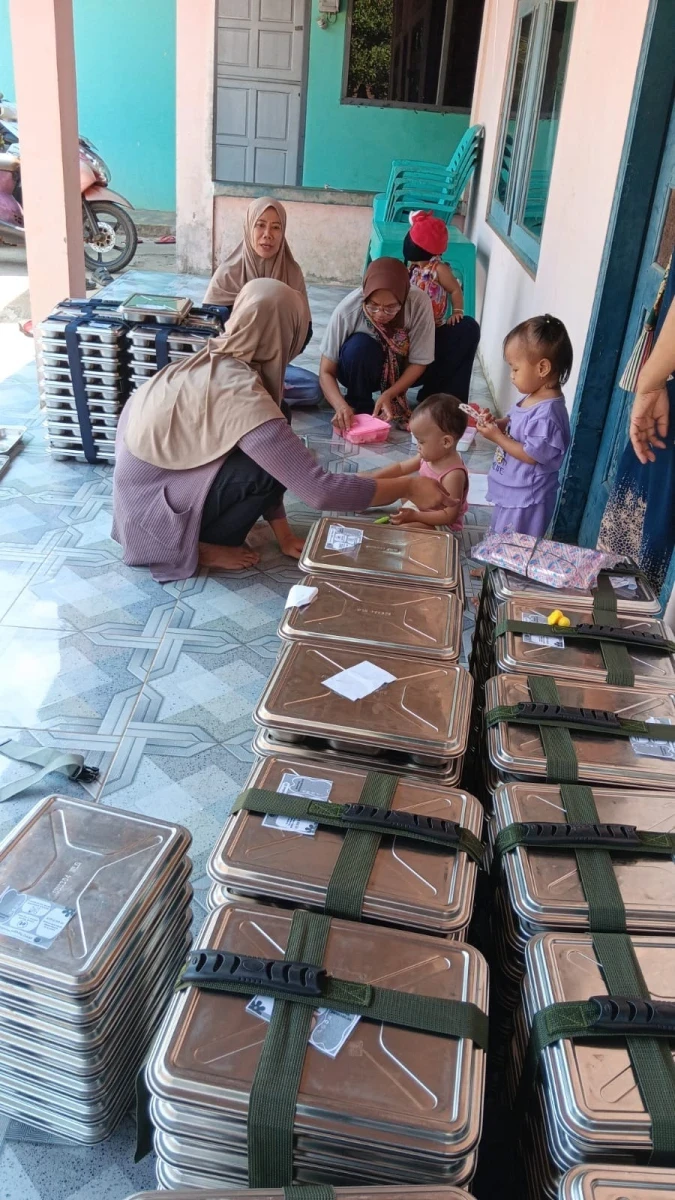 Pendistribusian mbg  posyandu dukuh bulu 