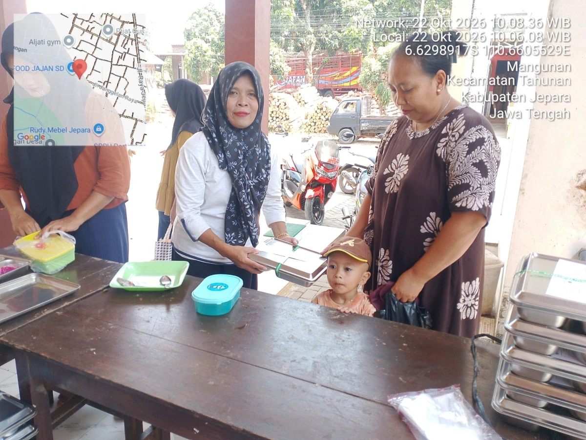 Pendistribusian MBG di Desa Mangunan 