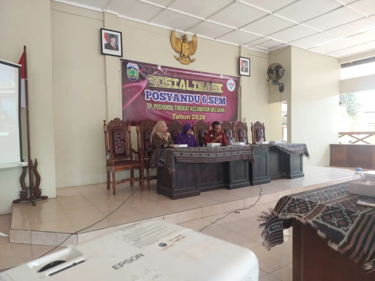 Sosialisasi Posyandu 6 SPM TP.Posyandu tingkat kec.Welahan pada tanggal 16 Juli 2026