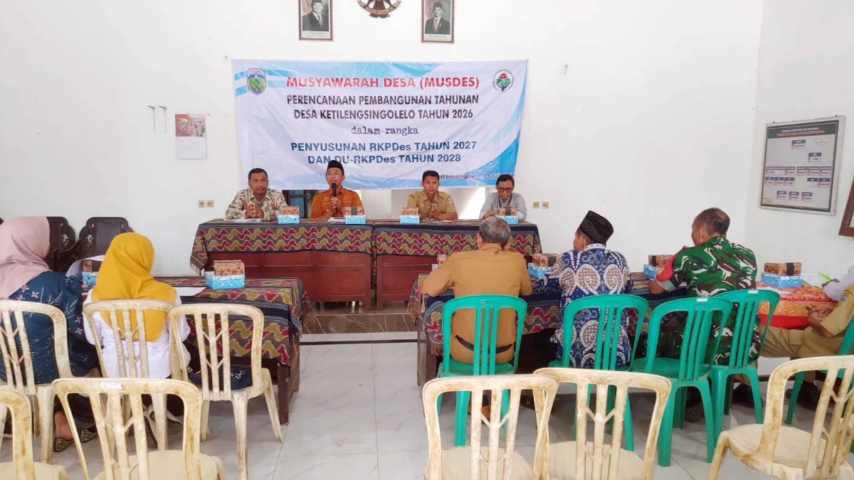 Musyawarah Desa ( Musdes ) Perencanaan Pembangunan Tahunan Desa ketilengsingolelo Tahun 2026 Dalam Rangka Penyusunan RKPDes Tahun 2027 Dan DU - RKPDes Tahun 2028 tgl 13 juli 2026 di Pendopo Balaidesa Ketilengsingolelo