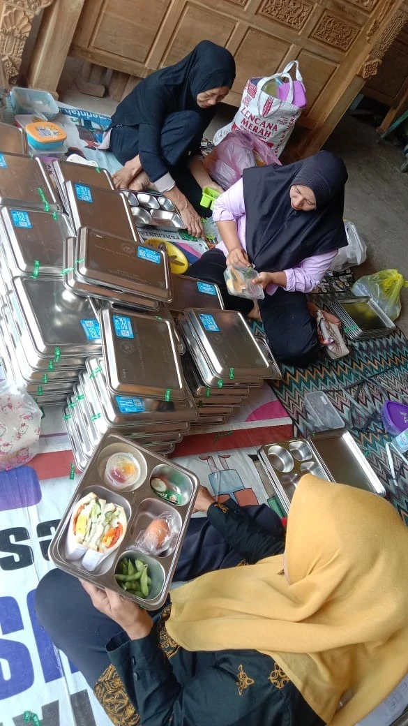pendistribusian mbg posyandu  rw 1 dukuh Randusari meliputi balita,bumil,busui