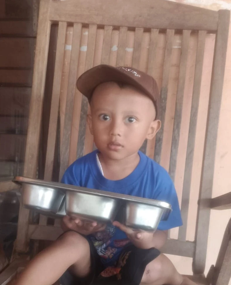 Sajian Bergizi Balita Sehat: Sate Ayam & Buah Segar Posyandu Harapan 6 RW 07 Karanggondang ✨