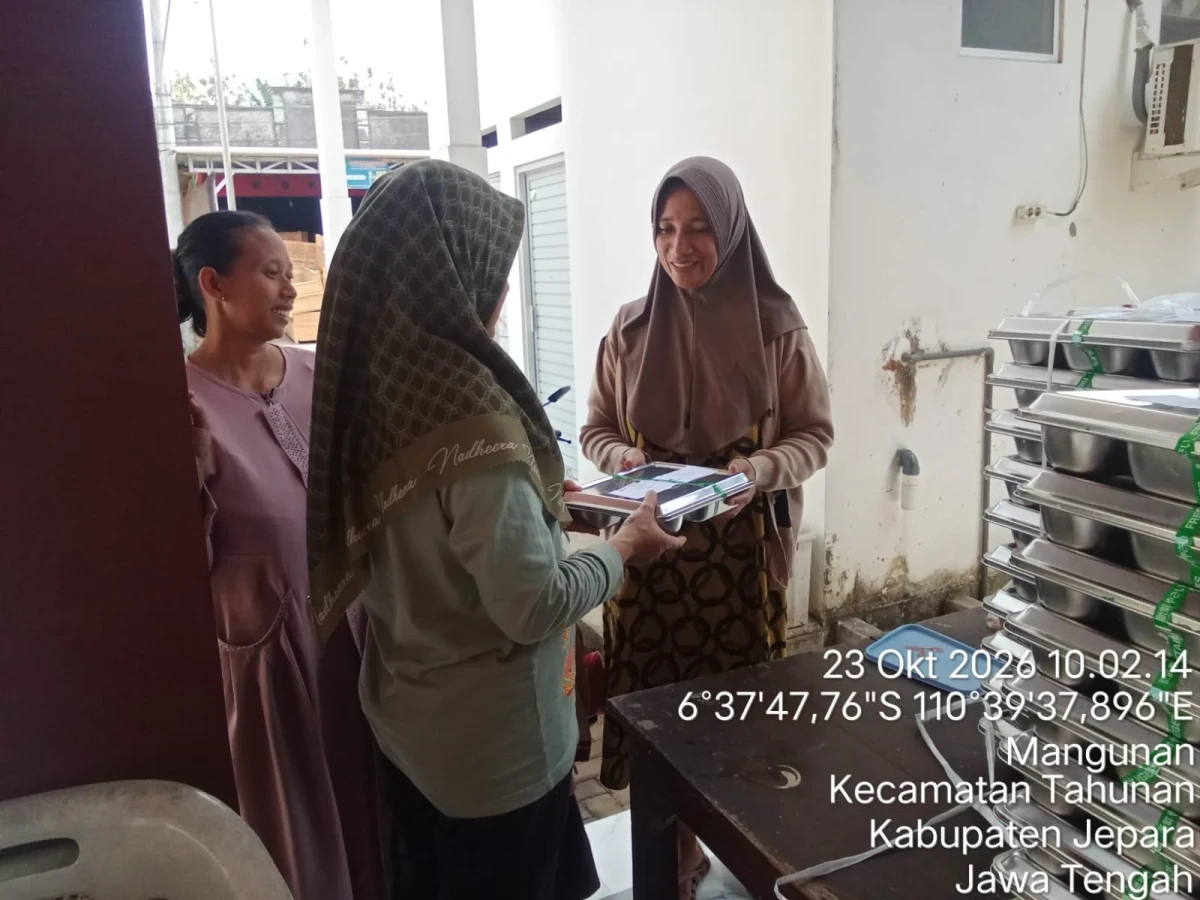Pendistribusian MBG di Desa Mangunan 