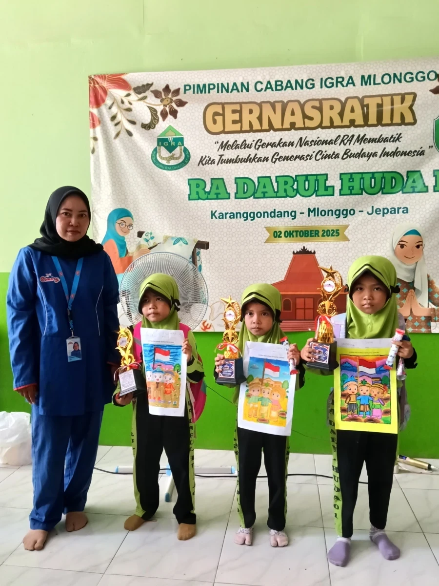 Ceria Mewarnai Bersama Miss Cimory di RA Darul Huda 1 Karanggondang