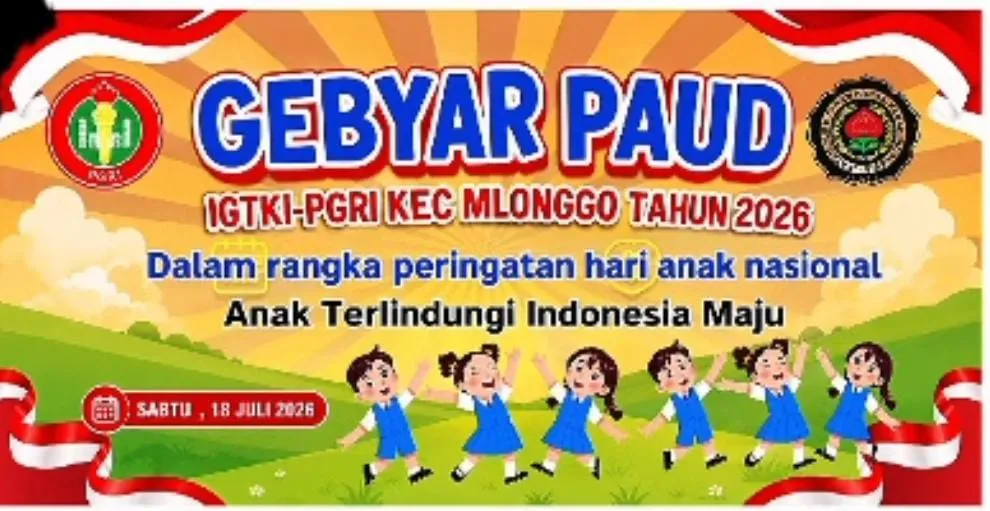 Bunda PAUD Kecamatan Mlonggo Membersamai Gebyar PAUD IGTKI-PGRI Kecamatan Mlonggo Tahun 2026