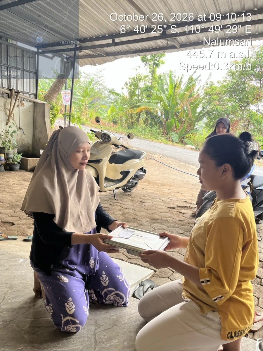 Kegiatan kader memberikan mbg bagi ibu menyusui