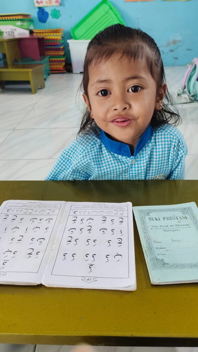 Membaca huruf  Hijaiyah 