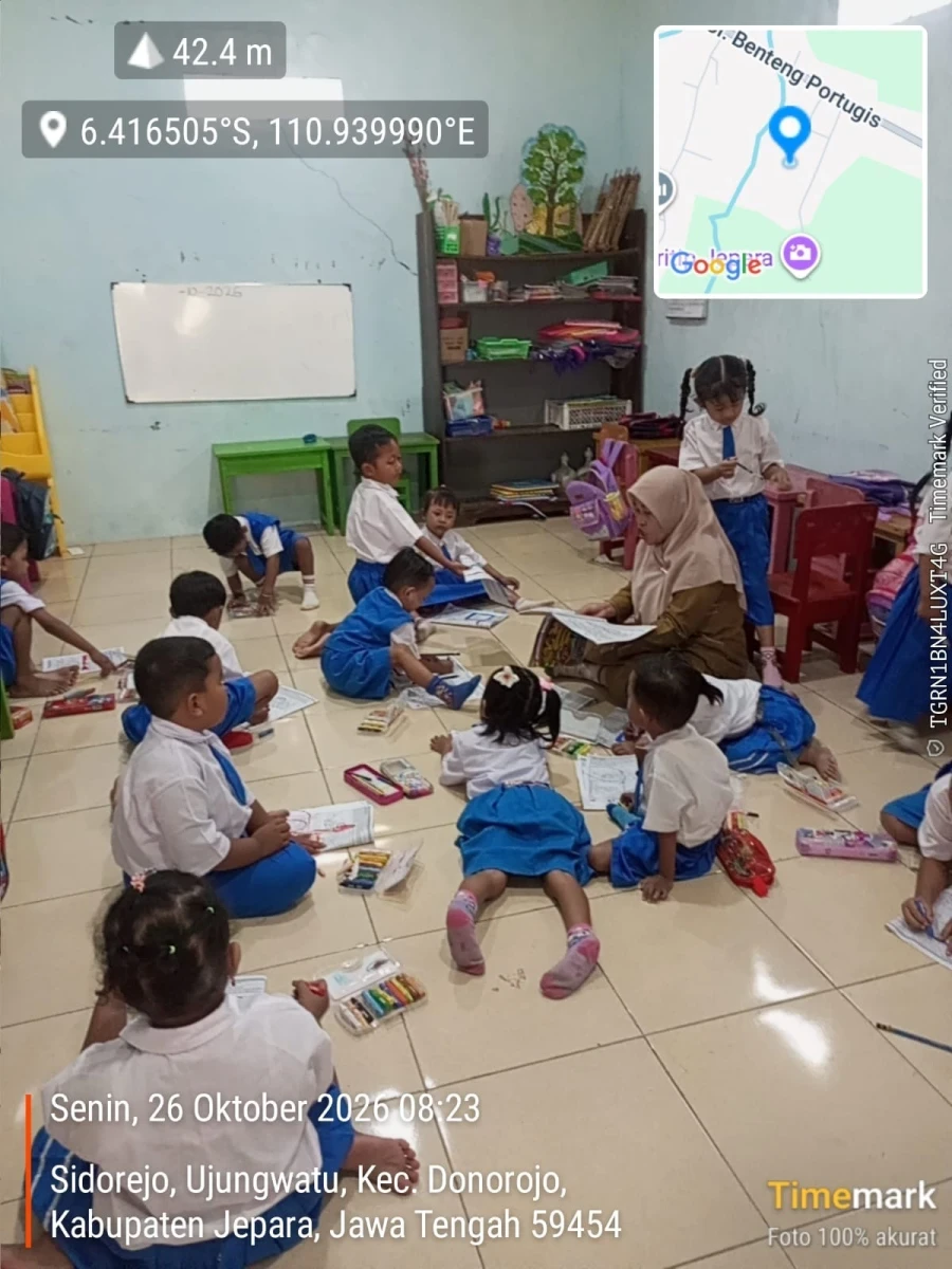 TP.PKK DESA HADIRI PEMBELAJAR DI TK MELATI UJUNGWATU.