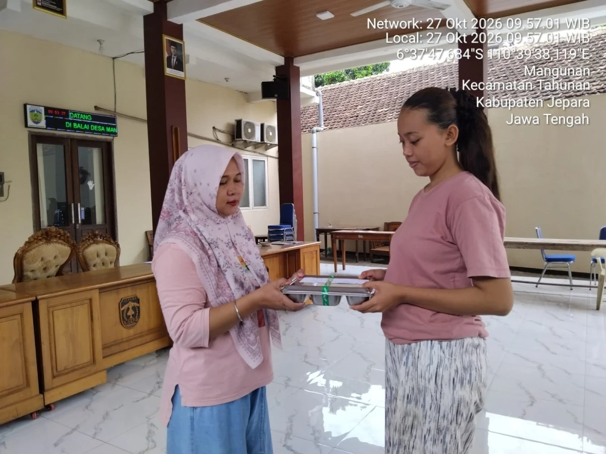 Pendistribusian MBG di Desa Mangunan 
