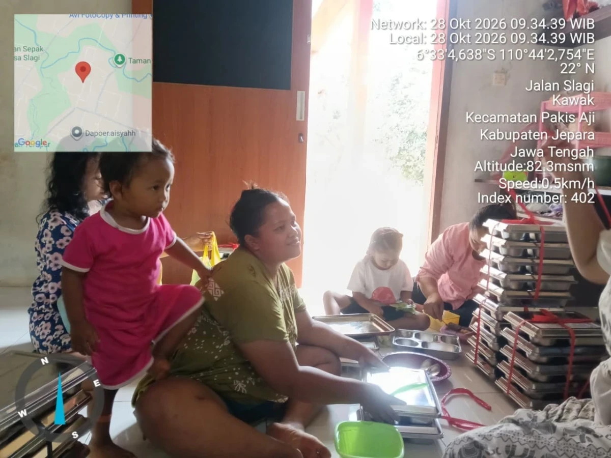 Dukung Pemenuhan Gizi Ibu dan Anak, MBG Didistribusikan di Posyandu Nusa Bhakti I Desa Kawak