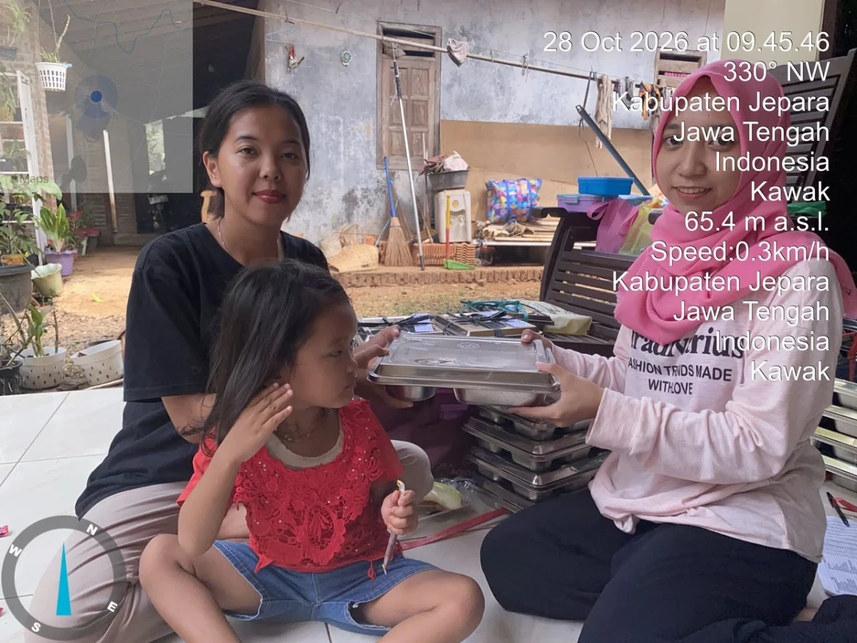 “Wujudkan Generasi Sehat dan Cerdas, MBG Hadir di Posyandu Nusa Bhakti I Desa Kawak”