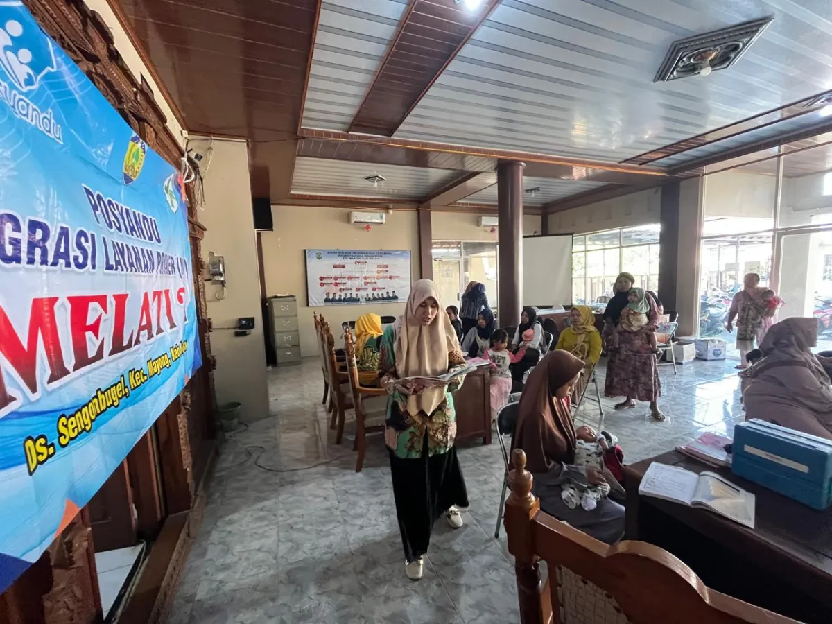 Kegiatan posyandu melati 2 desa Sengonbugel bulan Juni 