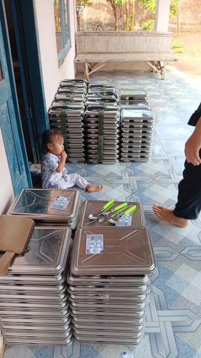 Pendistribusian mbg ke posyandu Nusa indah dukuh bulu 