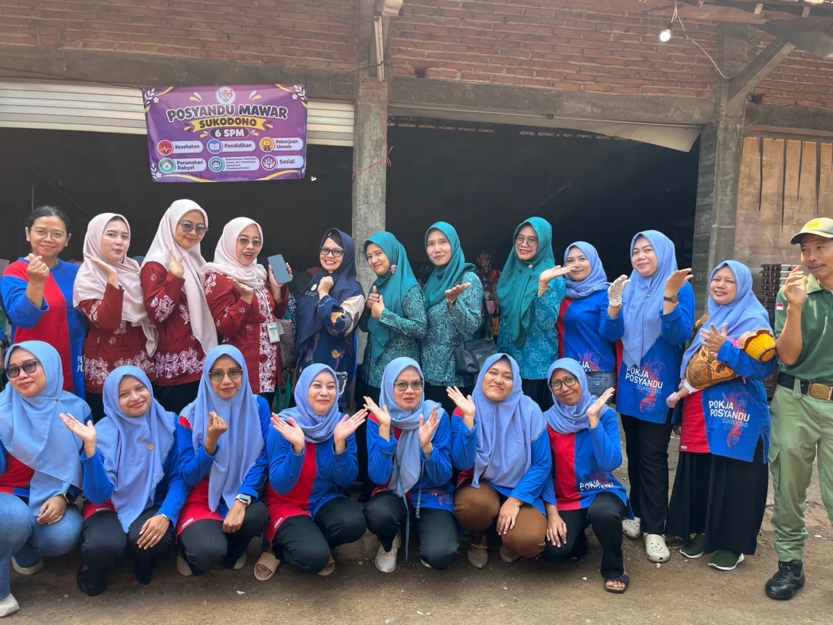 Monev Posyandu 6 SPM mawar DesaSukodono