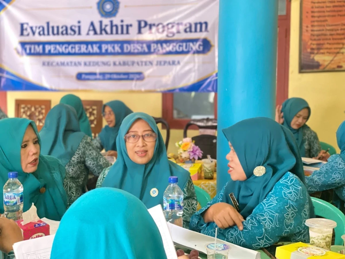 Evaluasi Akhir Program TP PKK Desa Panggung Kecamatan Kedung 