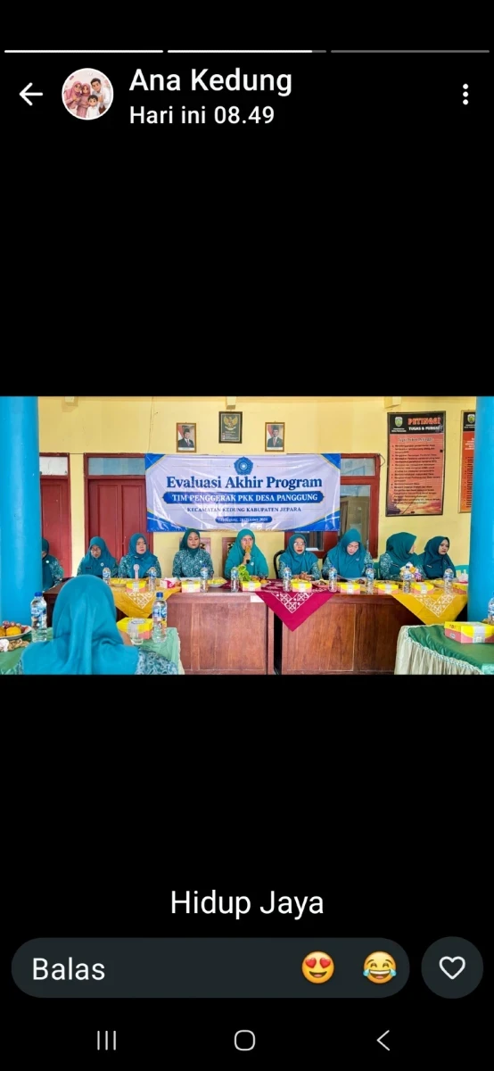 Evaluasi Akhir Program TP PKK Desa Tedunan Kecamatan Kedung 