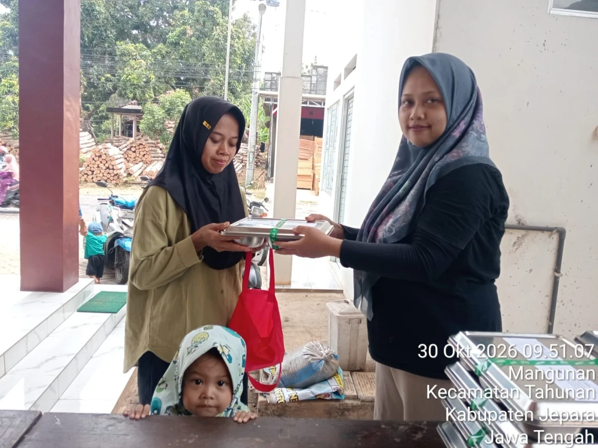 Pendistribusian MBG di Desa Mangunan 