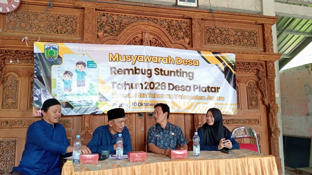 Musdes rembung stunting. di desa platar