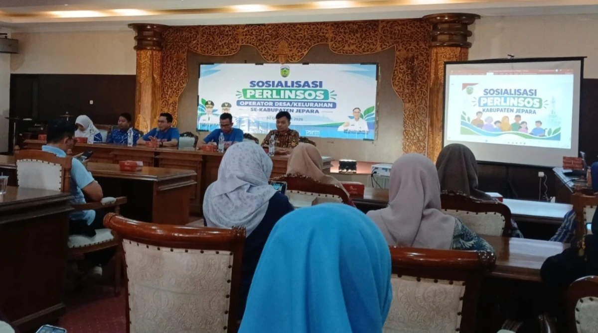 Srikandi Desa Karanggondang Hadiri Sosialisasi Perlinsos Kabupaten Jepara