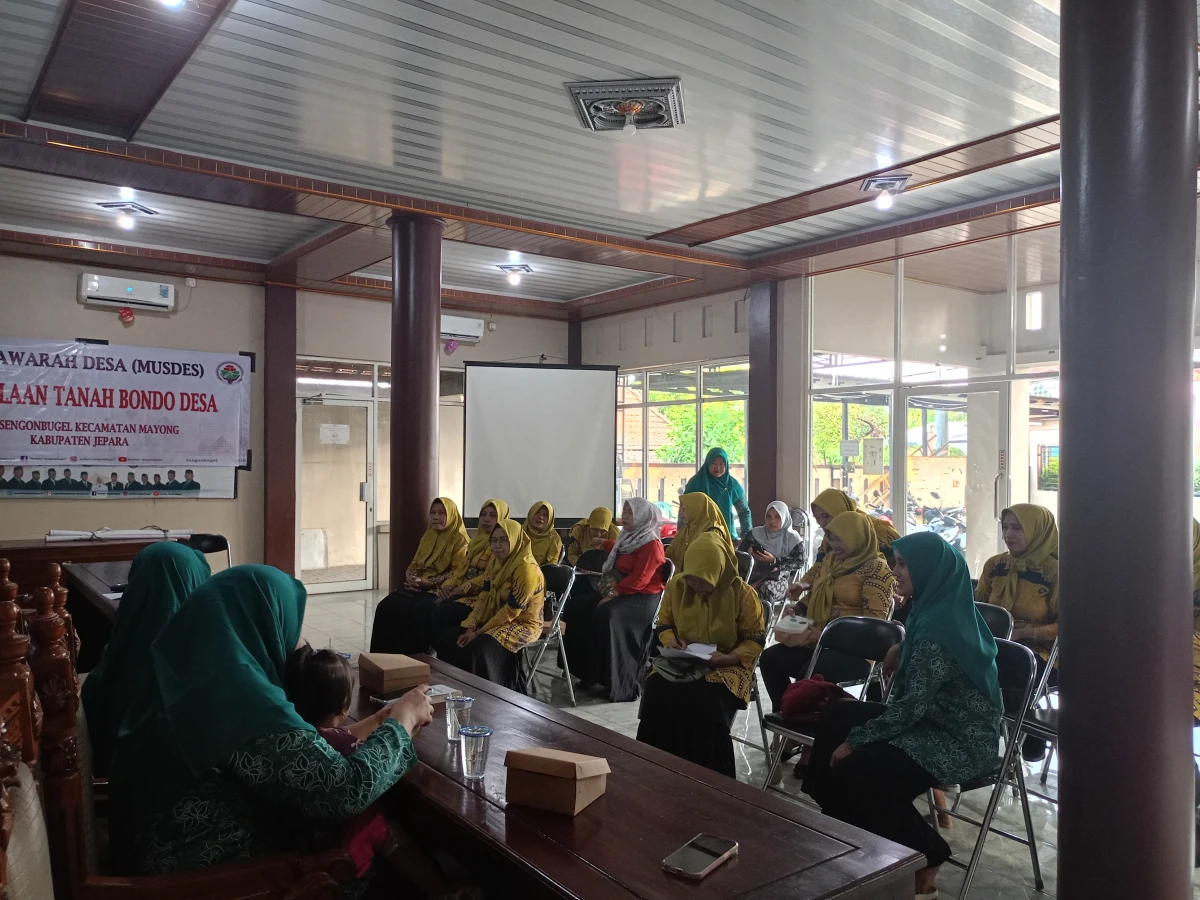 Rakor TP PKK desa Sengonbugel rakor bulan Juni 