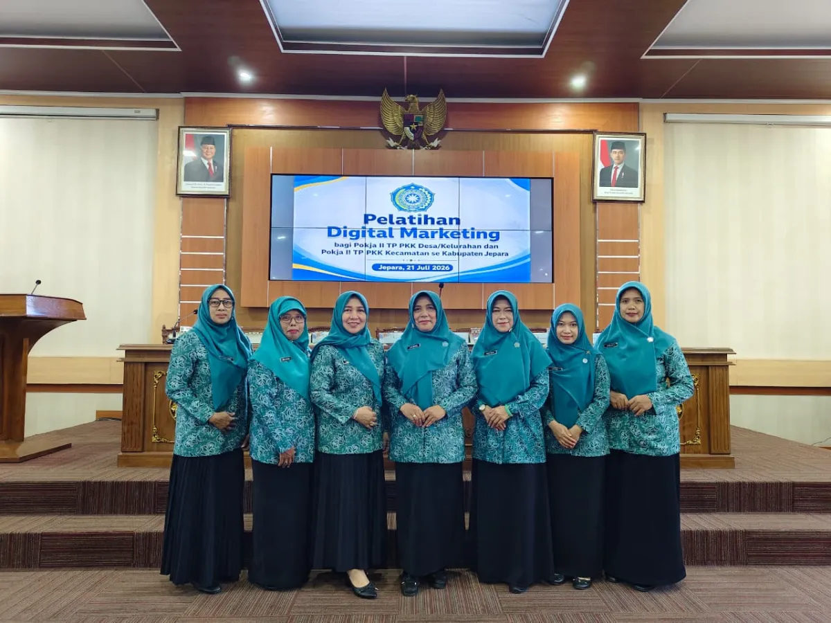 Pelatihan Digital Marketing bagi Pokja II TP PKK Desa/Kelurahan dan Pokja II TP PKK Kecamatan Se - Kabupaten Jepara