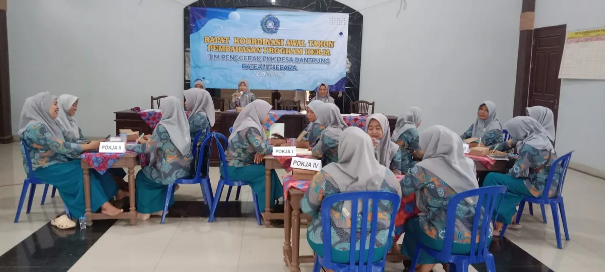 Rakor Pembahasan Progam Kerja TP. PKK Desa Bantrung Tahun 2026