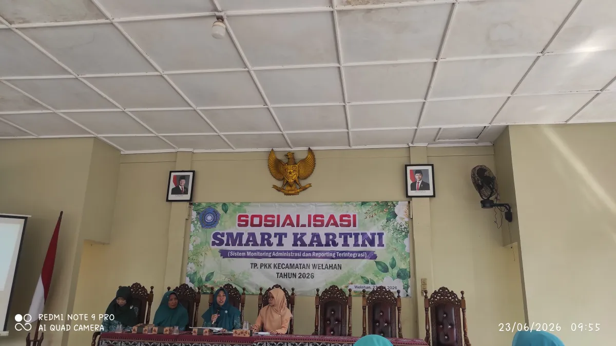 SOSIALISASI SMART KARTINI TP PKK KECAMATAN WELAHAN BERSAMA TP PKK DESA DAN ORGANISASI WANITA